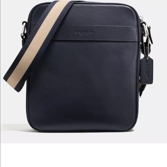 Coach Men’s Leather Messenger Bag NWT black - - Picture 3 of 8